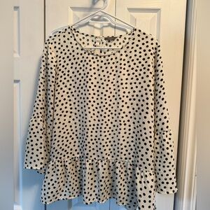 LAST CHANCE … 88. Denver Hayes Polka Dot Women's Top Large
